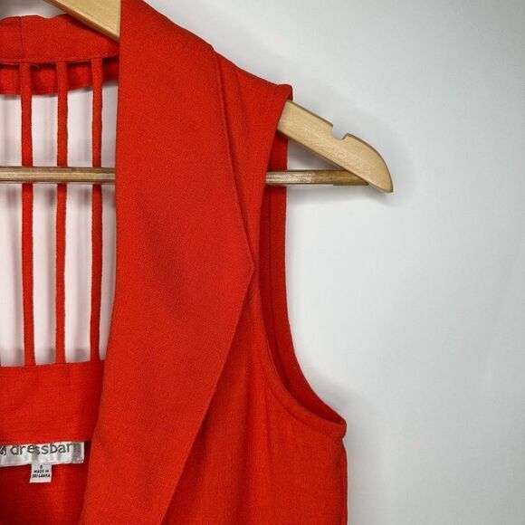 DRESSBARN Orange Midi Dress - Picture 13 of 14